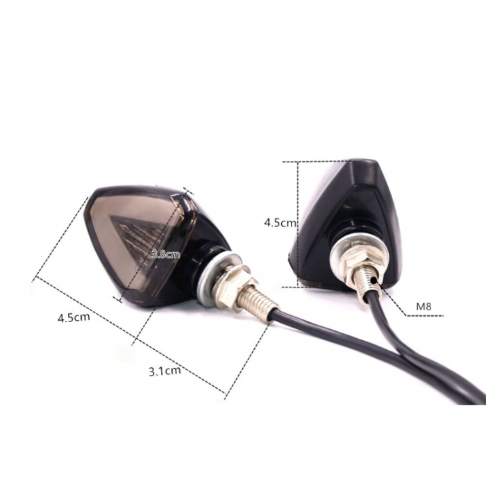 Spiegel Motorrad LED Blinker Integriert